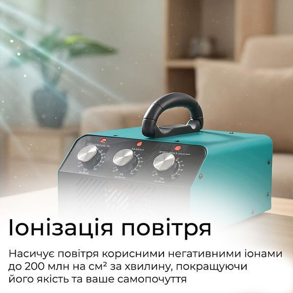 Промисловий озонатор повітря та води 3в1 Doctor-101 D60-H для великих приміщень. Генератор озону з високою продуктивністю 60 г/год, М'ятний, 35 х 13 х 25 см, 60г/год, 35 х 13 х 25 HS-G01 фото