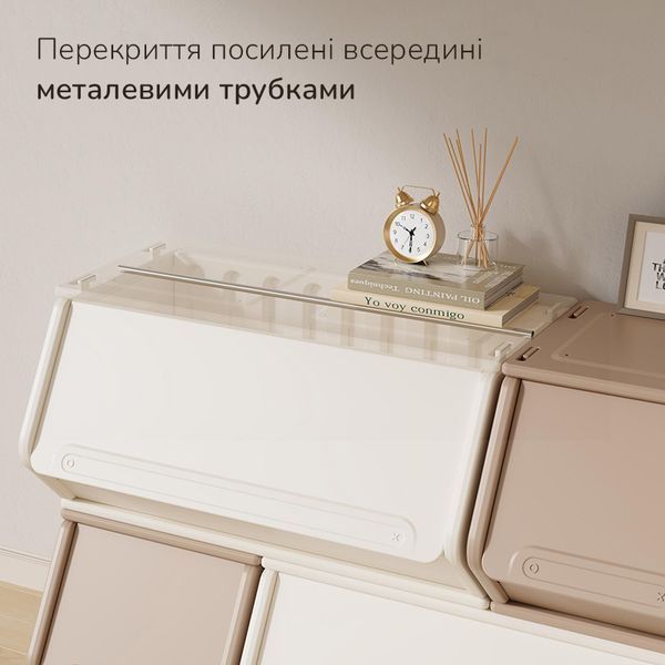 Модульний пластиковий комод в дитячу Lumpurini Tabita XL. Стелаж для іграшок в дитячу кімнату на 6 модулів YYSC2319 фото