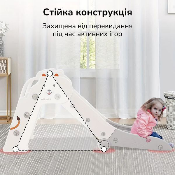 Гірка дитяча пластикова для вулиці та дому Lumpurini Diliana. Гірка для катання складана C-HT020w фото