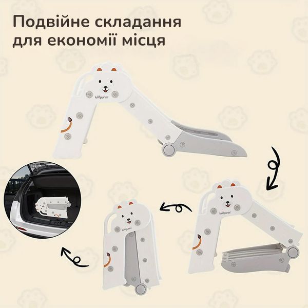 Гірка дитяча пластикова для вулиці та дому Lumpurini Diliana. Гірка для катання складана C-HT020w фото