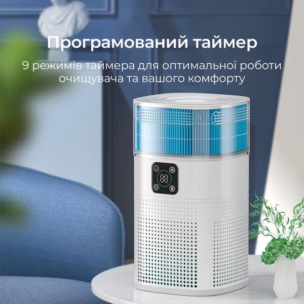 Очищувач повітря Doctor-101 Zean з функцією зволоження 2-в-1. Комбінований очисник-зволожувач повітря з HEPA-фільтром ZY1800JS фото