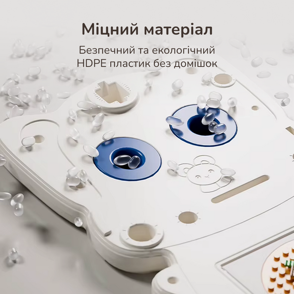 Дитячий ігровий комплекс Lumpurini Kiddiplay 8-в-1 для дому та вулиці. Ігровий майданчик для дітей з гіркою, гойдалкою, тунелем, мольбертом, дошкою для конструювання та конструктором KD107 фото