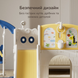 Дитячий ігровий комплекс Lumpurini Kiddiplay 8-в-1 для дому та вулиці. Ігровий майданчик для дітей з гіркою, гойдалкою, тунелем, мольбертом, дошкою для конструювання та конструктором KD107 фото 10