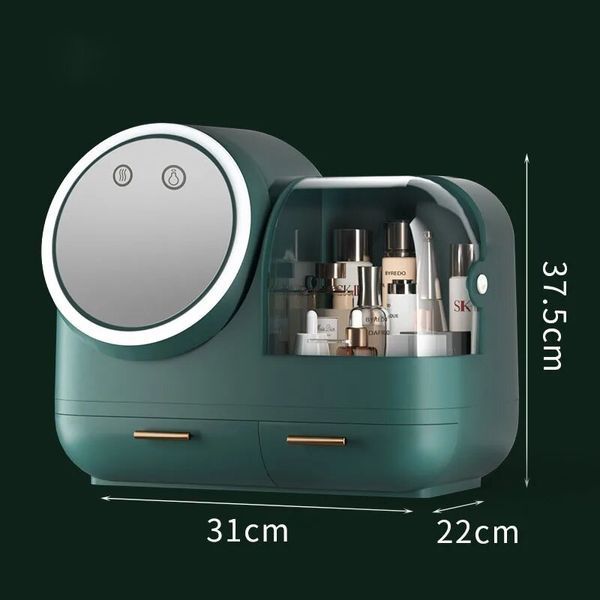 Косметичний органайзер Airglow Pro з вентилятором Зелений КББ TF-01-g фото