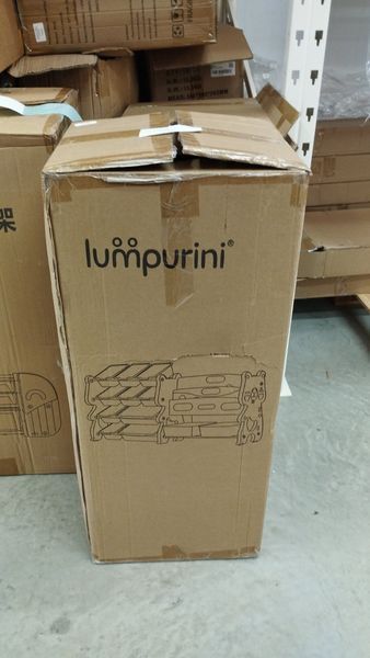 Органайзер для книг та іграшок Lumpurini Flavio Mio, 12 контейнерів, 2 яруси. Стелаж-полиця в дитячу. Переоцінка С-КС045b-sale фото