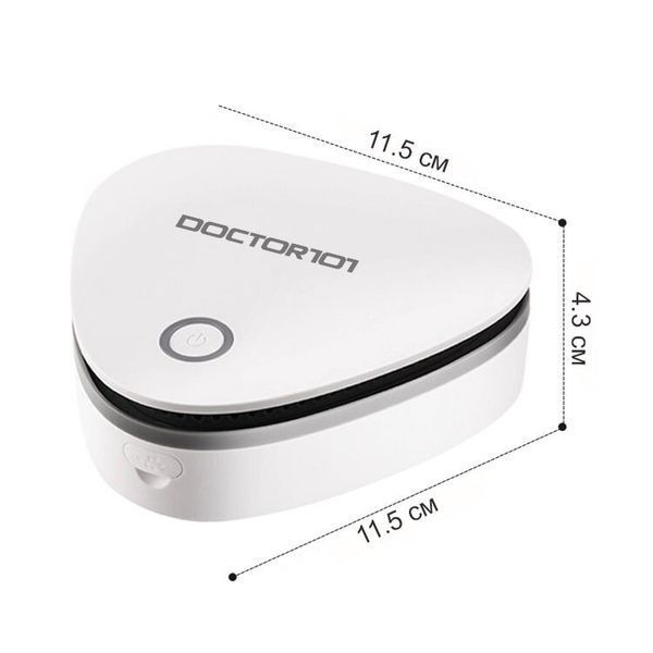 Переносний озонатор Doctor-101 TRITON-10 2-в-1, очищувач повітря для холодильника та автомобіля з акумулятором та зарядкою від USB XD001 фото