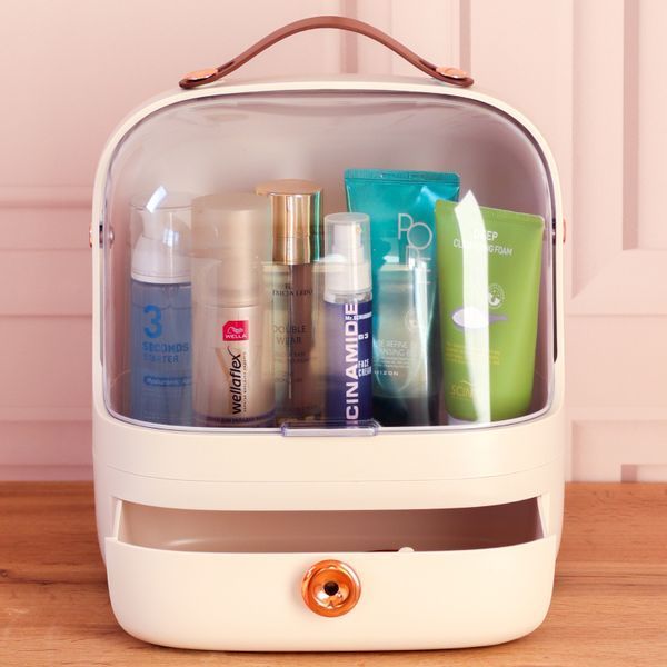 Настільний органайзер для косметики, прикрас Elegance Kit, б'юті бокс переносний, набір із 5 контейнерів TF-13 фото