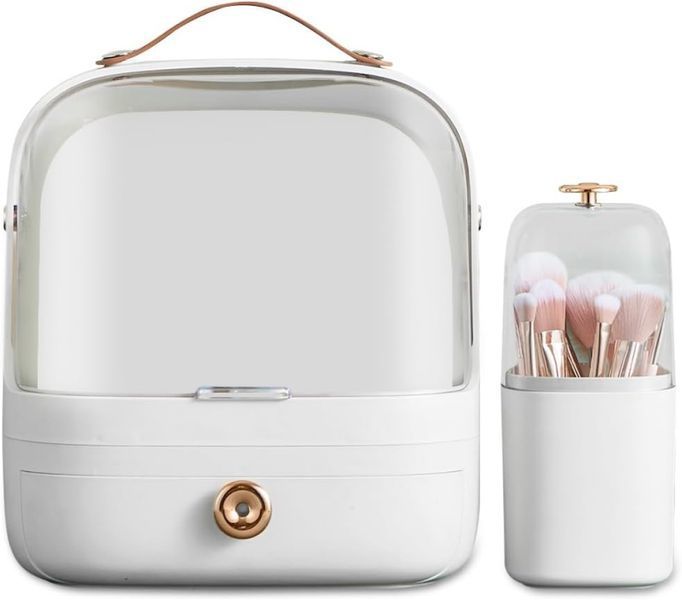 Настільний органайзер для косметики, прикрас Elegance Kit, б'юті бокс переносний, набір із 5 контейнерів TF-13 фото