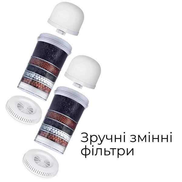 6-ступеневий очищувач води Doctor-101. Бутель з фільтром та краном для наливання води на 14л SM-203 фото