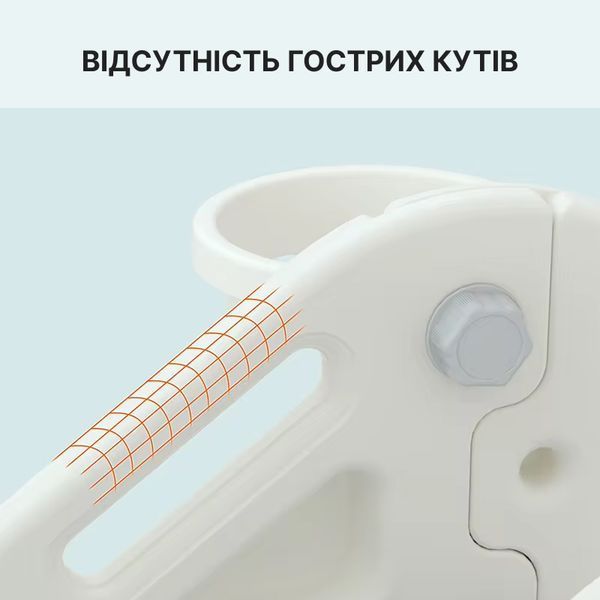 Гірка дитяча пластикова для вулиці та дому 2-в-1 Lumpurini Ellis гірка для катання з баскетбольною сіткою C-HT007kw фото